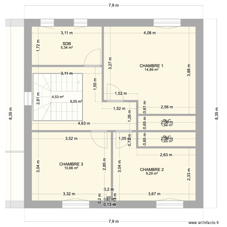 Chloé 15/03 modifiable 2. Plan de 15 pièces et 145 m2