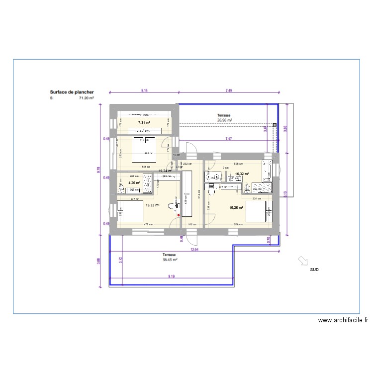 planD inversv1. Plan de 12 pièces et 192 m2