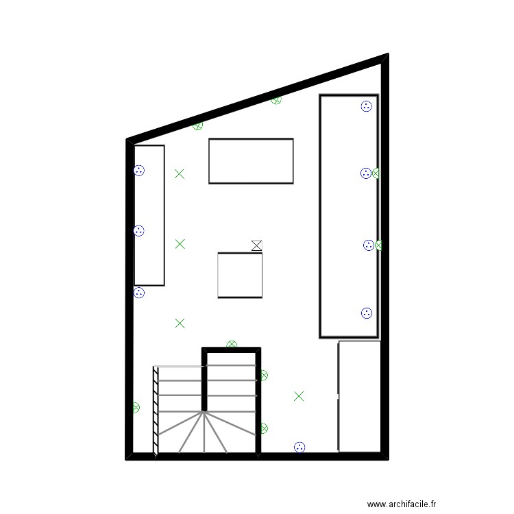 DORTOIR 5. Plan de 2 pièces et 26 m2