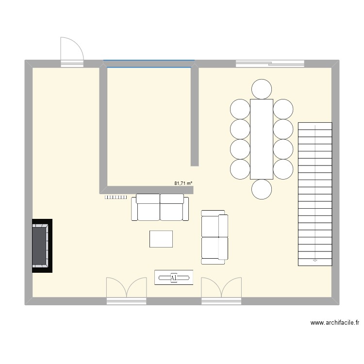 Séjour Thézan-lès-Béziers. Plan de 1 pièce et 82 m2