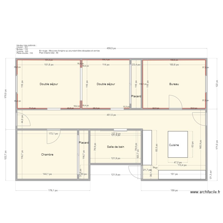 3698 Éthel. Plan de 8 pièces et 77 m2