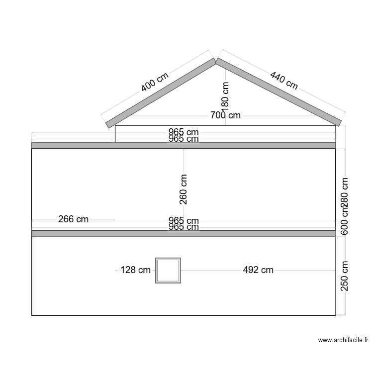 FACADE EXT. Plan de 0 pièce et 0 m2