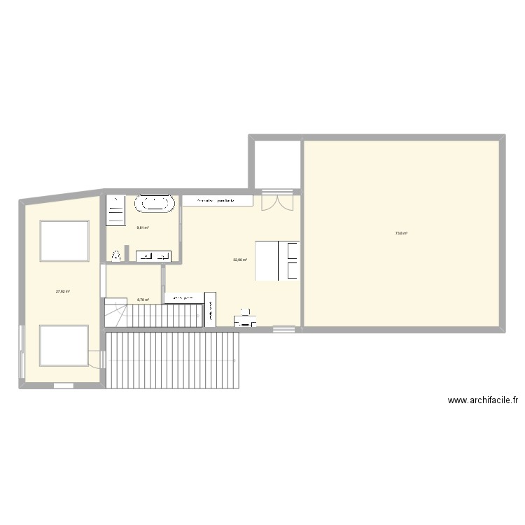 CALAMANE2. Plan de 5 pièces et 152 m2