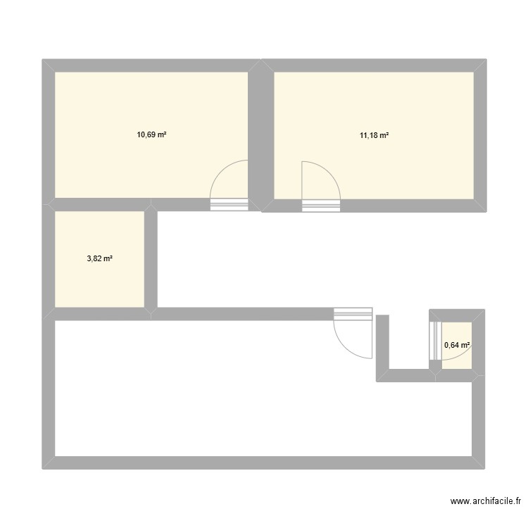 Appartement Elec. Plan de 4 pièces et 26 m2