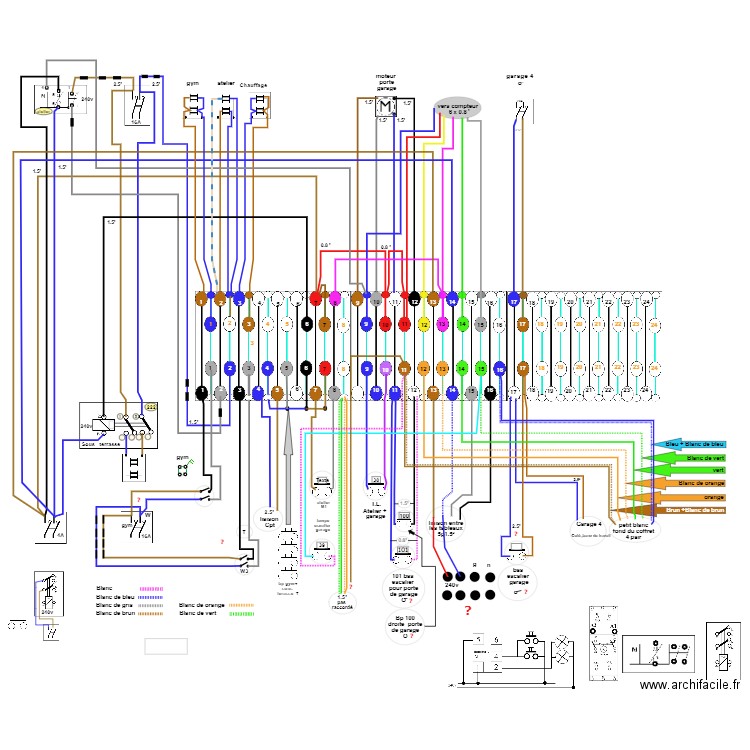 bornier tableau  cave  25-08-24. Plan de 0 pièce et 0 m2