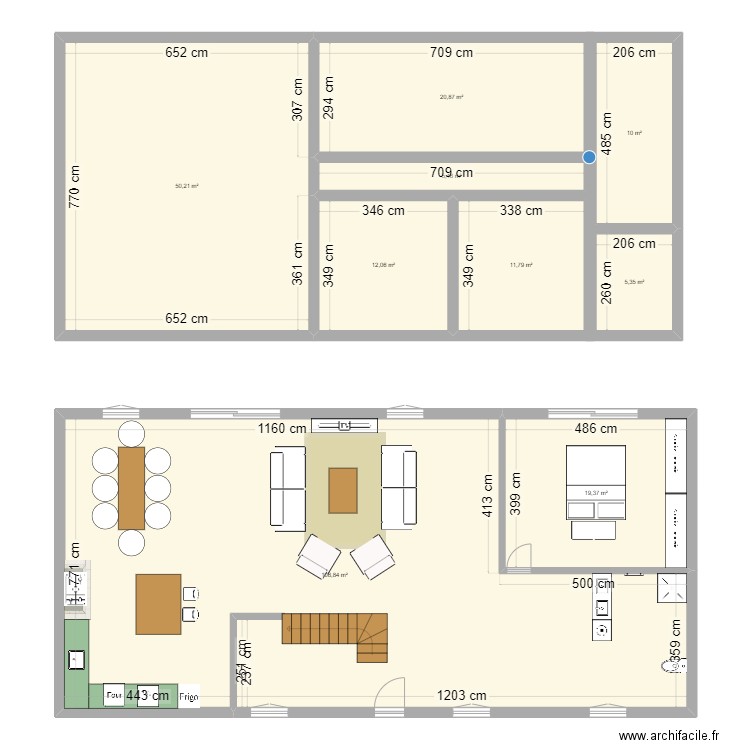 Maison Sologne. Plan de 9 pièces et 242 m2