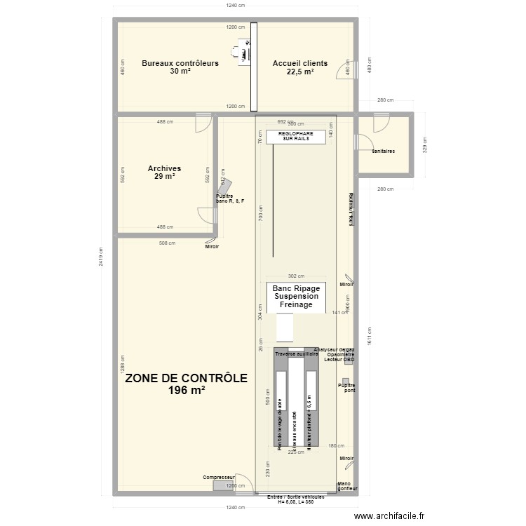 CCT VL MCT BERNAY. Plan de 4 pièces et 288 m2