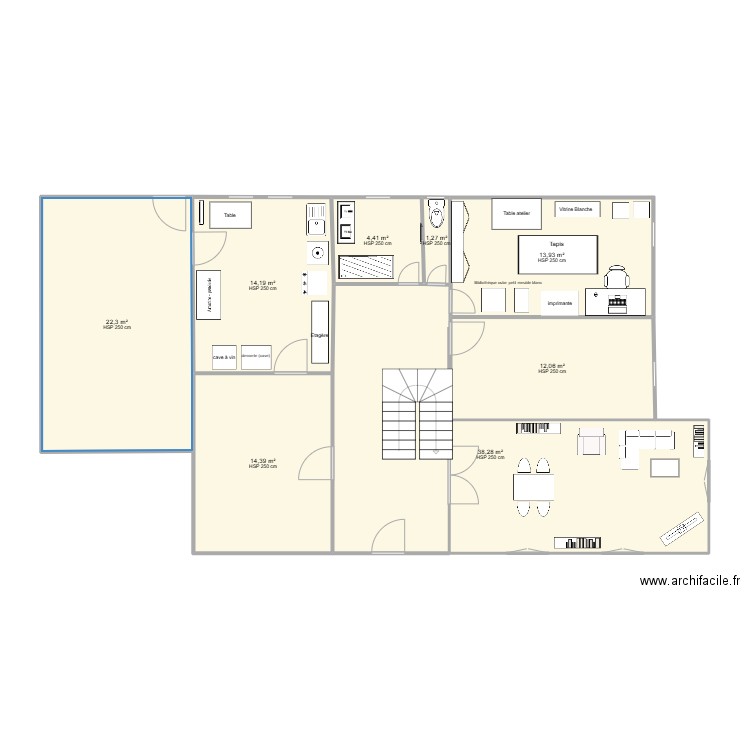 maison du rêve. Plan de 8 pièces et 121 m2