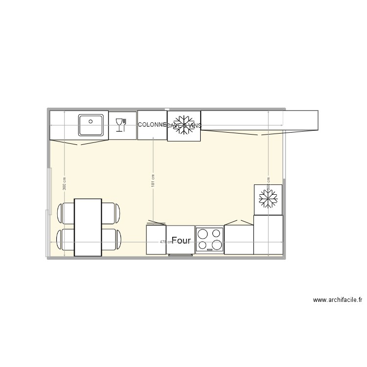 Marseille 5. Plan de 1 pièce et 14 m2