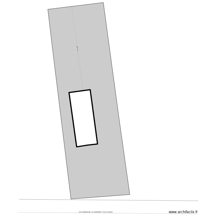 PLAN TERRAIN LAUNAC C911. Plan de 1 pièce et 206 m2