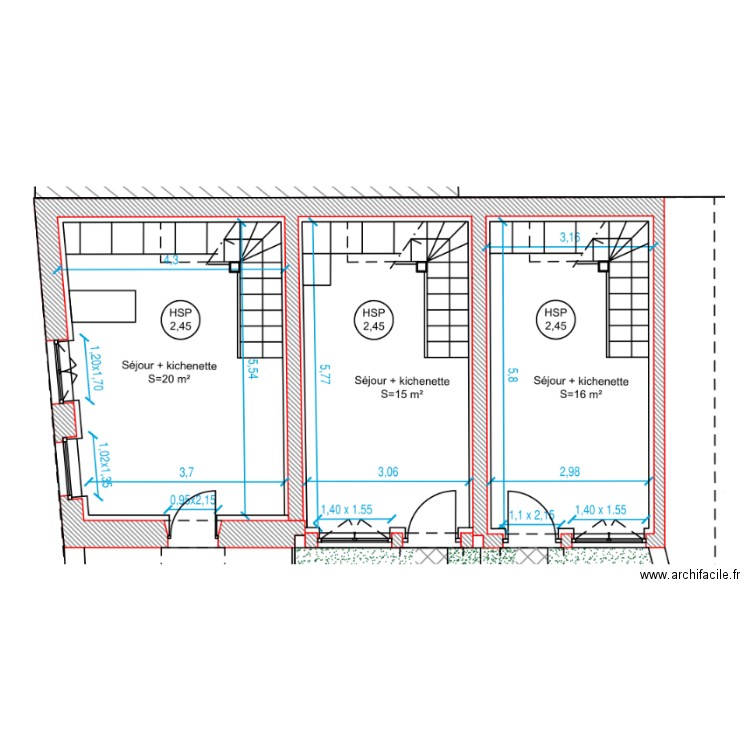 rdc chamberlin. Plan de 0 pièce et 0 m2