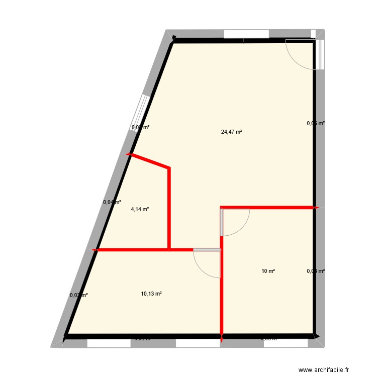 claude. Plan de 11 pièces et 49 m2