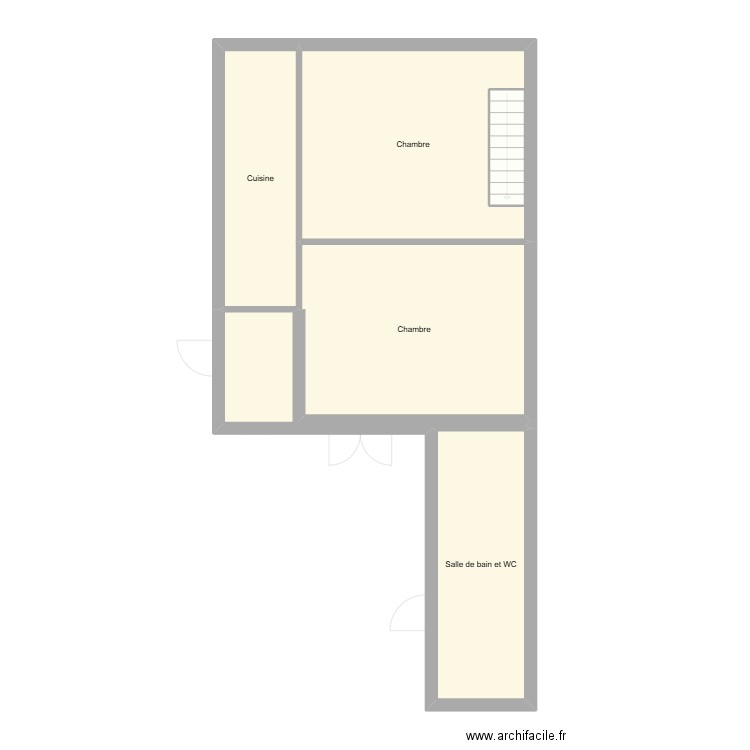 IMAM El Kabir. Plan de 9 pièces et 133 m2