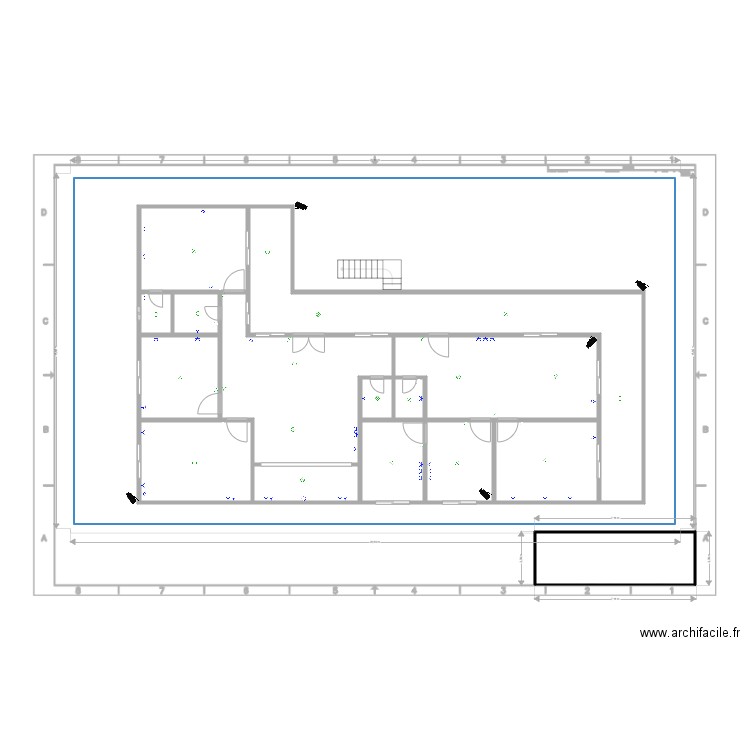 Plano Talatona R/C Elect. Plan de 16 pièces et 633 m2