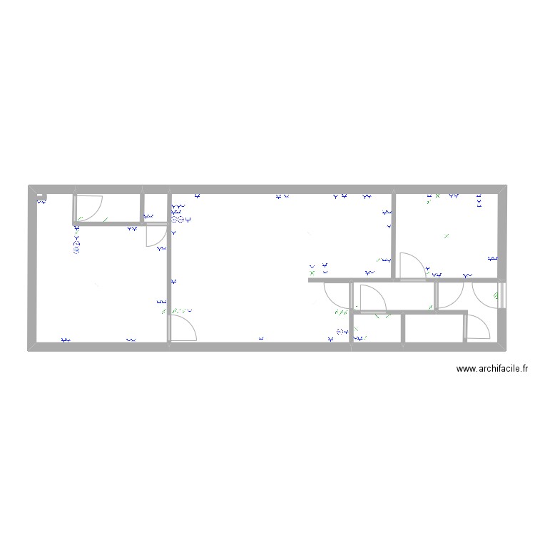 gerard oupeye rez. Plan de 8 pièces et 64 m2