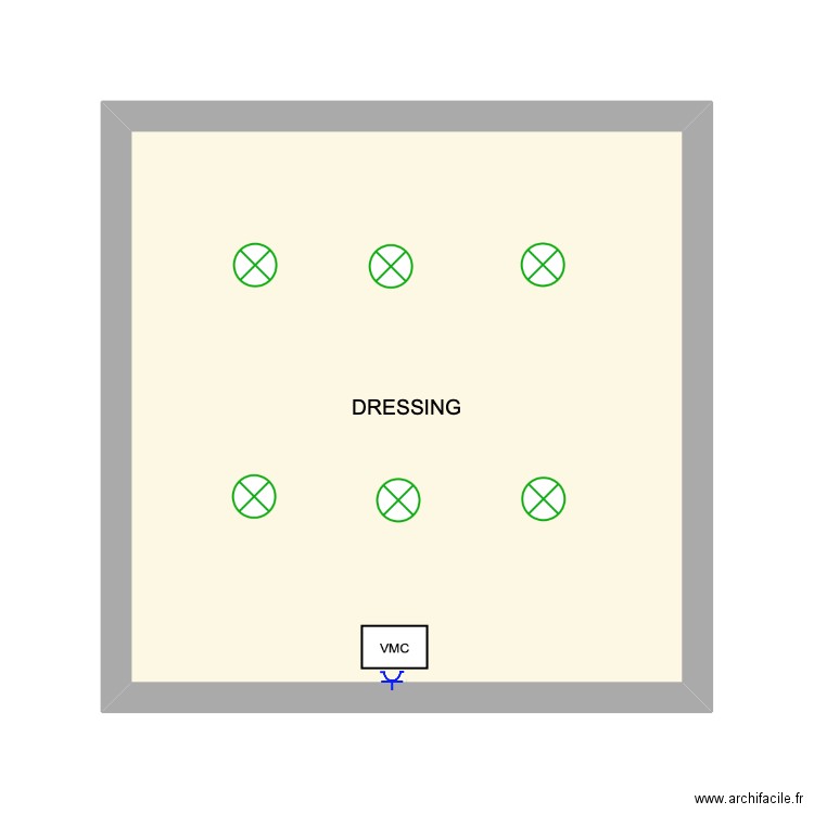 DRESSING MANON. Plan de 1 pièce et 23 m2