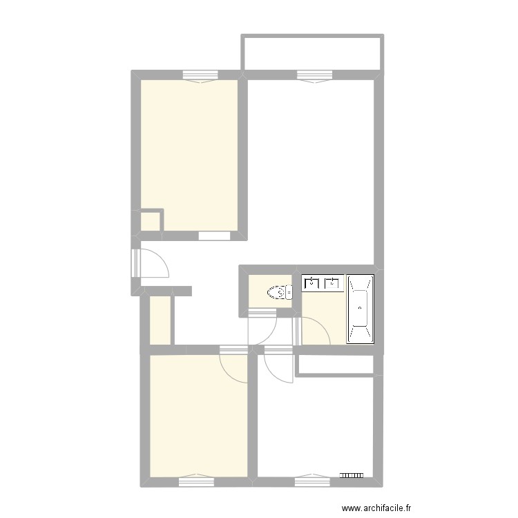 sylvain. Plan de 7 pièces et 64 m2