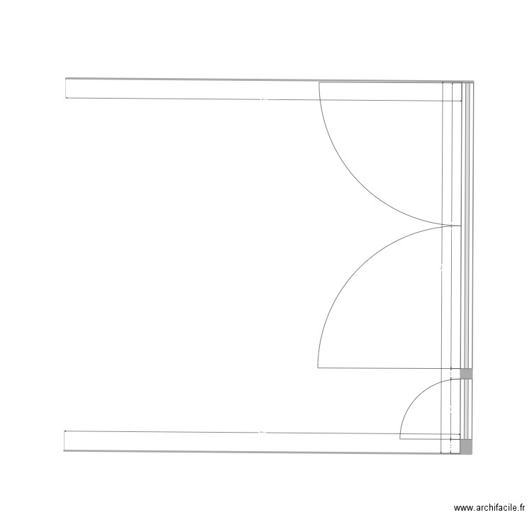 08 - PORCHE. Plan de 1 pièce et 36 m2