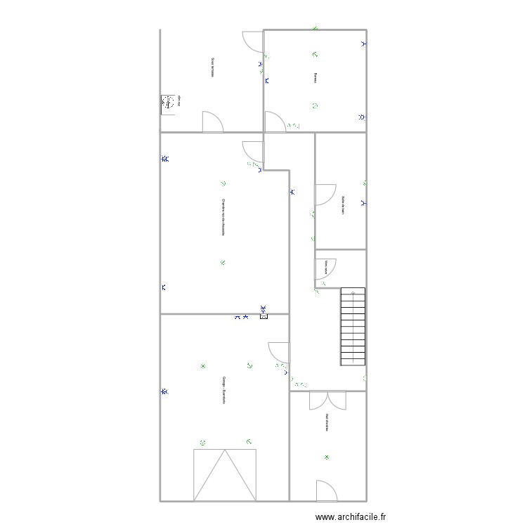 boden Erz. Plan de 6 pièces et 128 m2