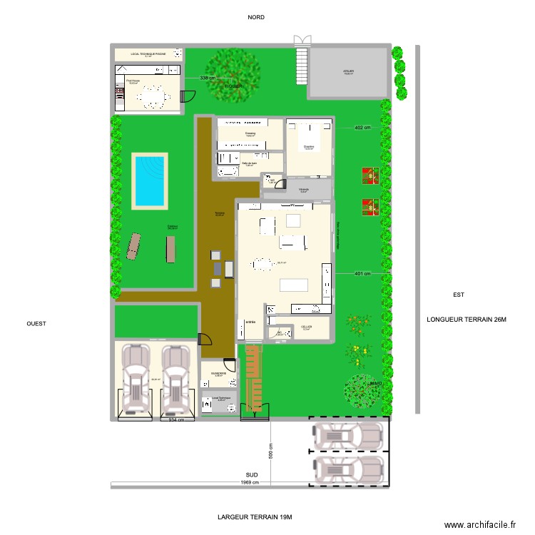 VILLA BEA bungalow kids PROJET 2025. Plan de 16 pièces et 742 m2