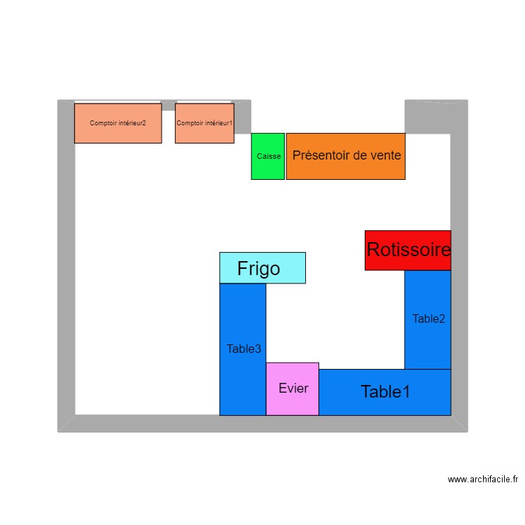 Le Poulet Fou. Plan de 0 pièce et 0 m2