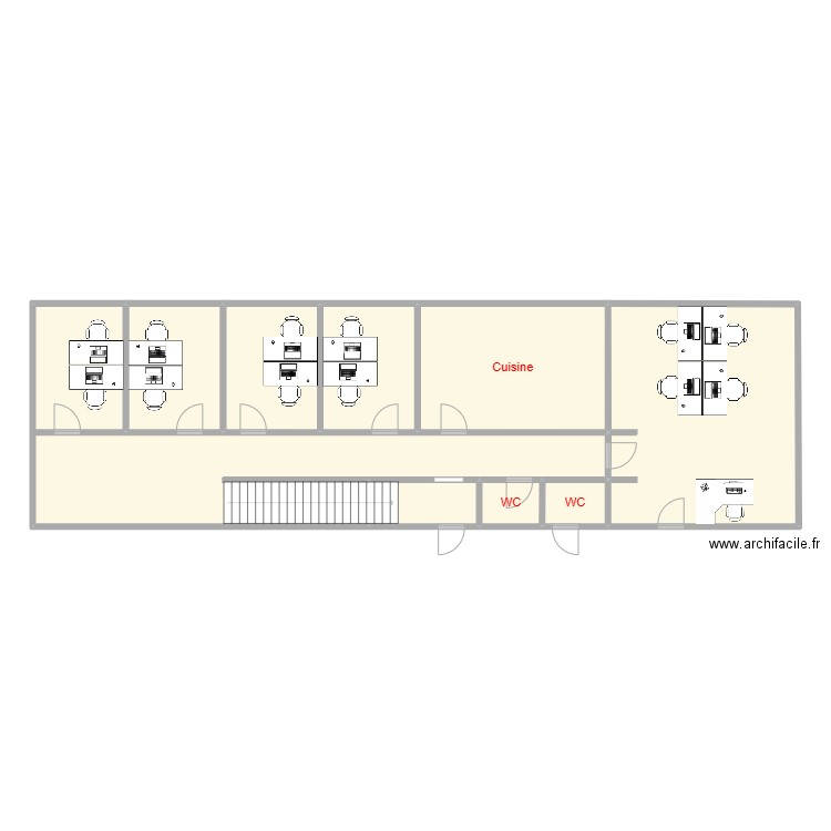 B101 (REZ). Plan de 9 pièces et 150 m2