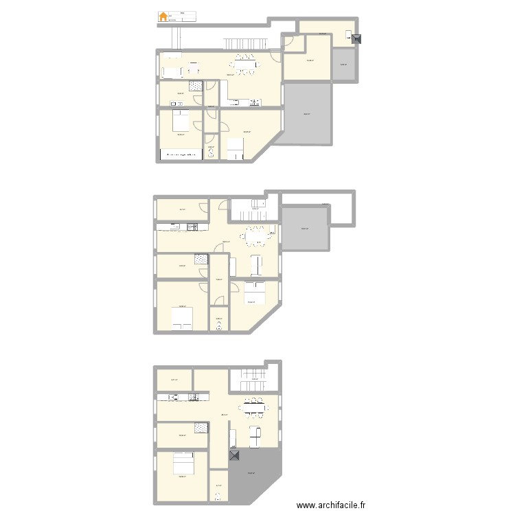 SARRALBE 1. Plan de 27 pièces et 394 m2