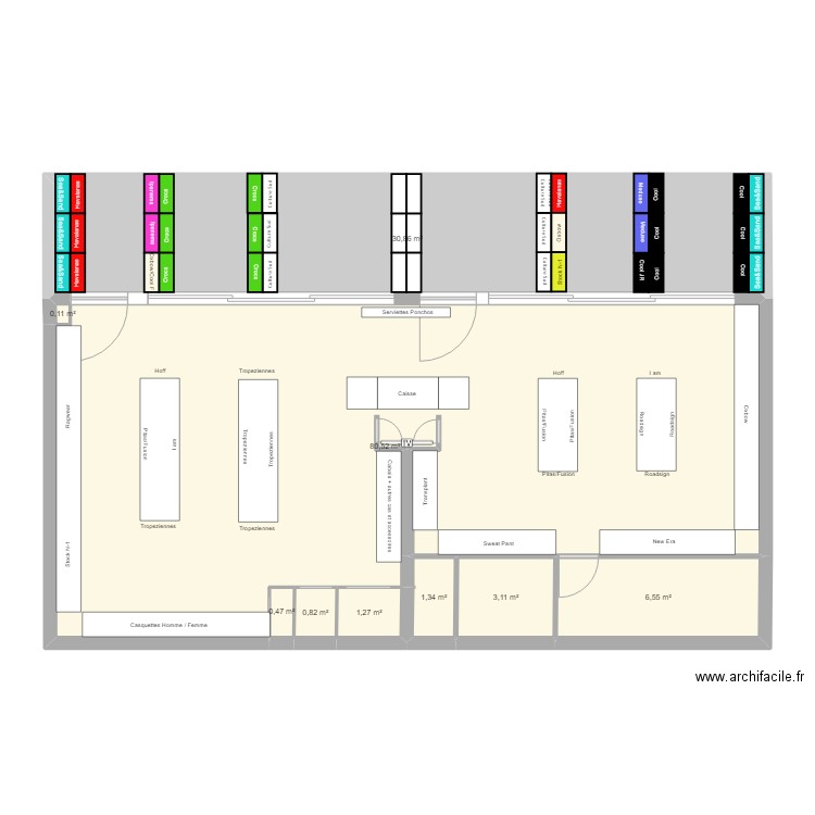 Sea&Sand La Tranche. Plan de 9 pièces et 125 m2