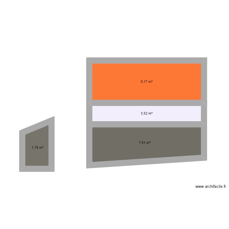 PlanCoupe. Plan de 4 pièces et 20 m2