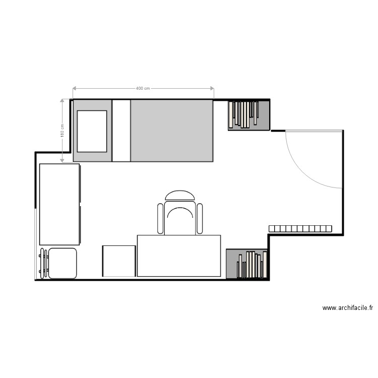 JR-PetiteChambre. Plan de 0 pièce et 0 m2