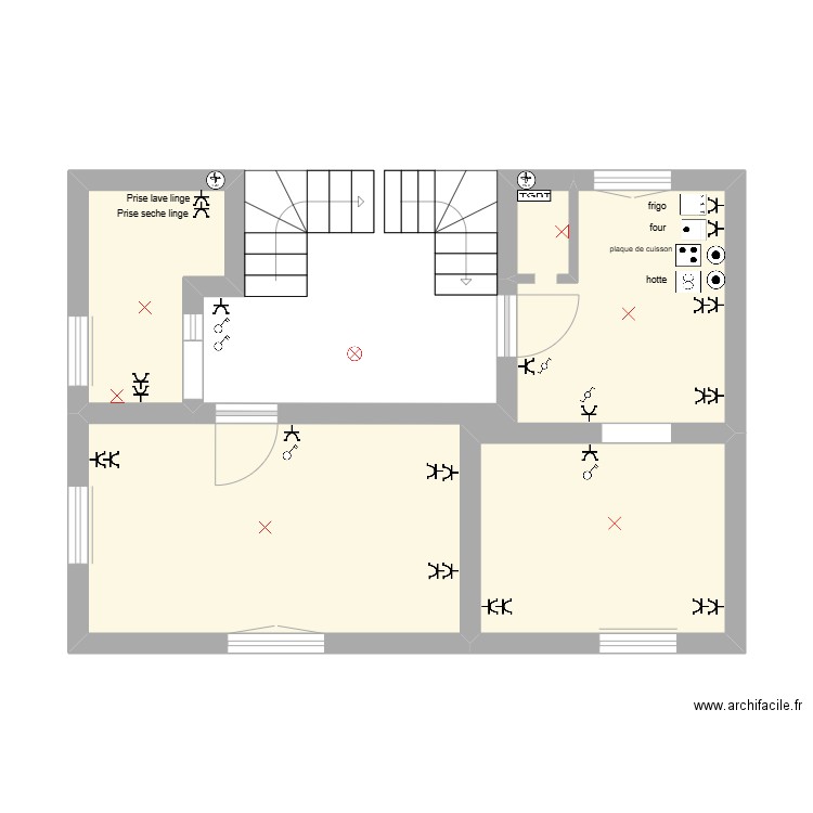 New. Plan de 3 pièces et 33 m2