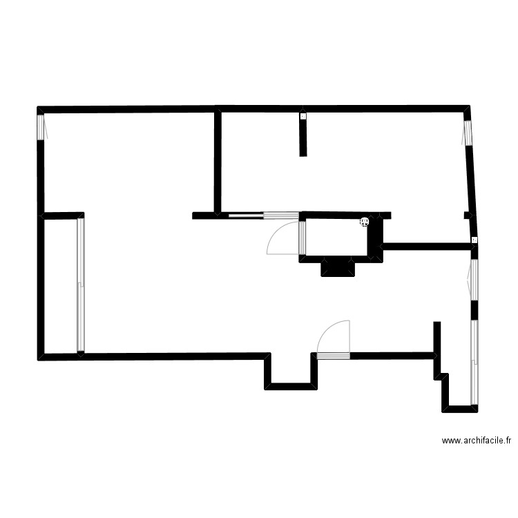 apptom. Plan de 3 pièces et 3 m2