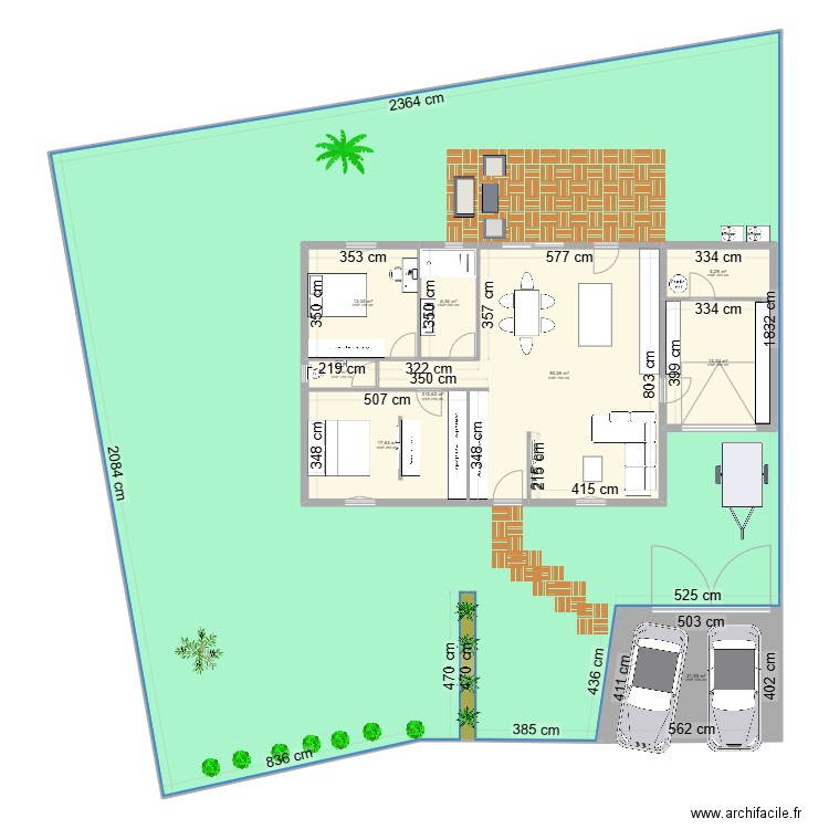 PLAN MAISON PERSO 2. Plan de 9 pièces et 561 m2