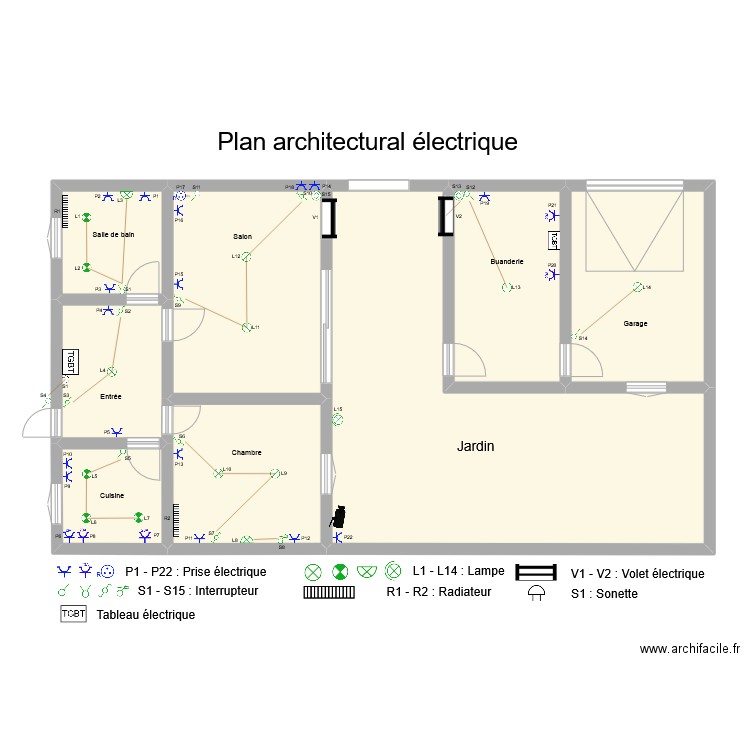 Meunier Habitat 2. Plan de 8 pièces et 127 m2