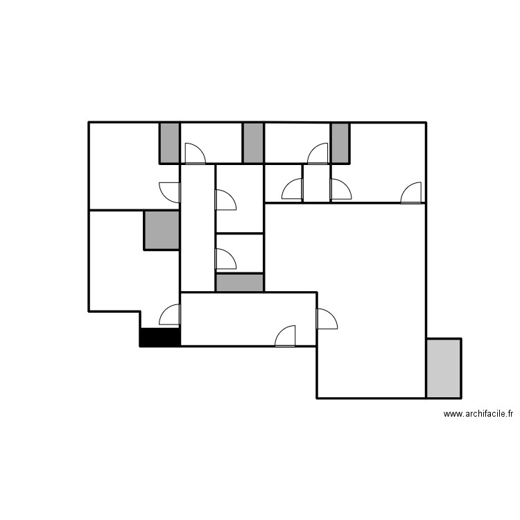 Plan Michel . Plan de 19 pièces et 124 m2