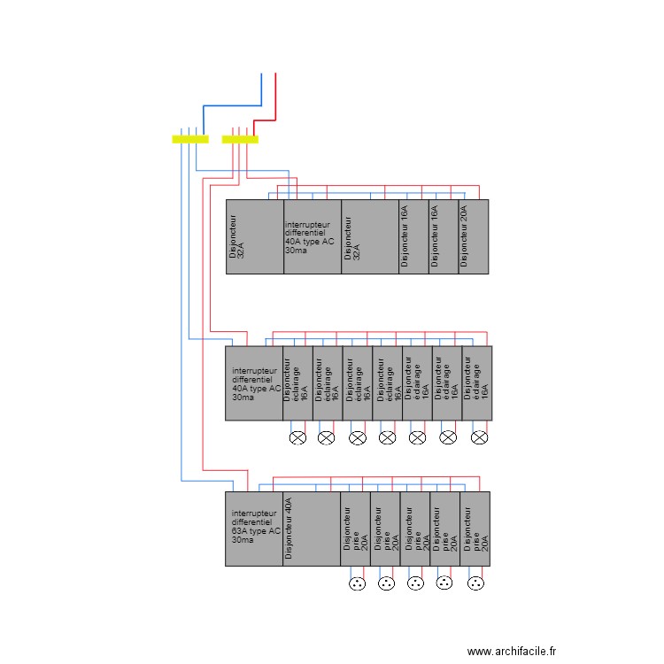 Coffret principale. Plan de 0 pièce et 0 m2