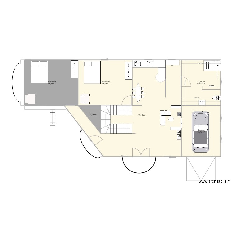 PLAN MAISON. Plan de 6 pièces et 109 m2