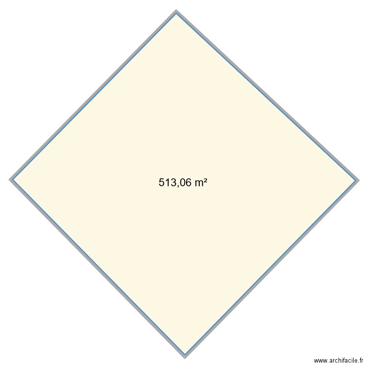version 3. Plan de 1 pièce et 513 m2