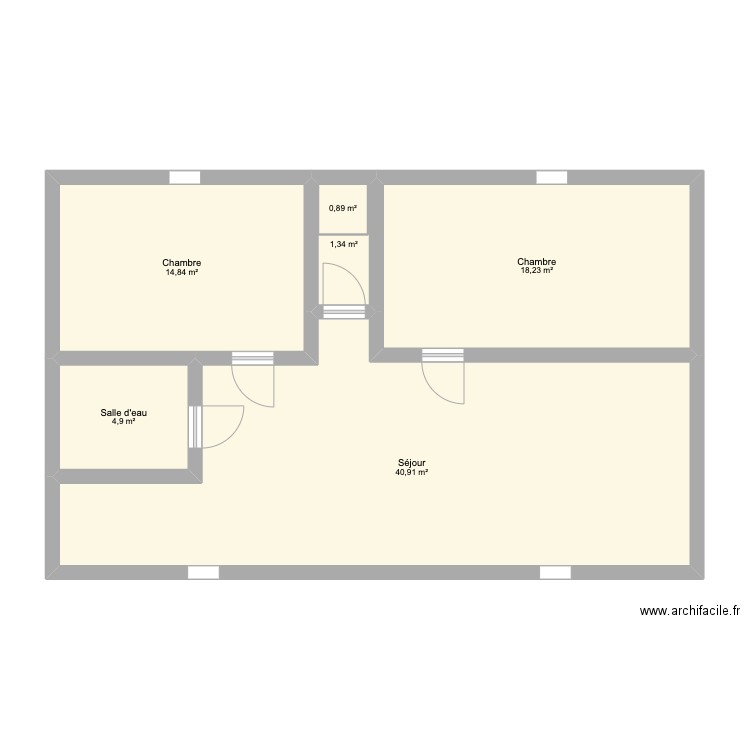 Rdc Guern. Plan de 22 pièces et 240 m2