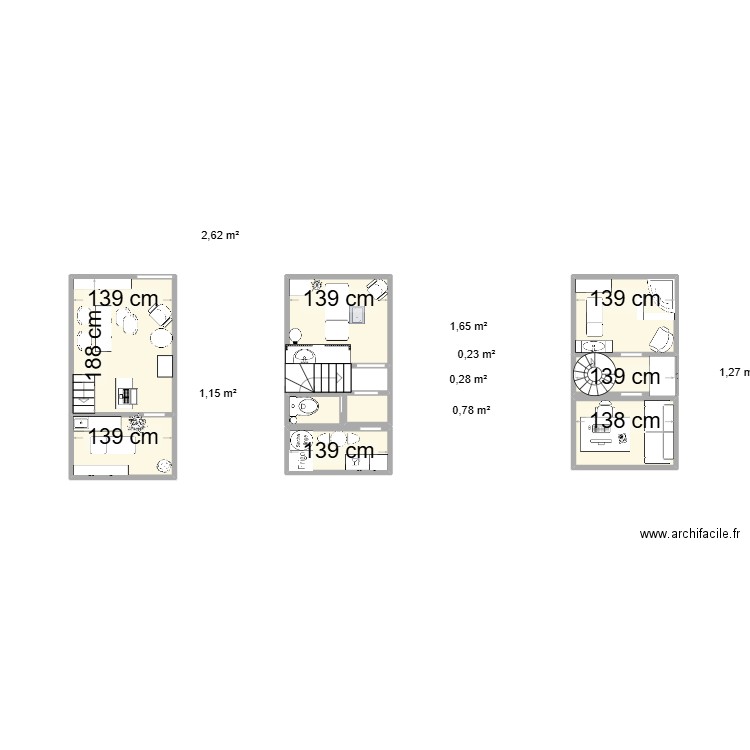 plan . Plan de 9 pièces et 10 m2