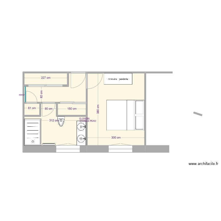 morganraynal suite 2. Plan de 7 pièces et 23 m2