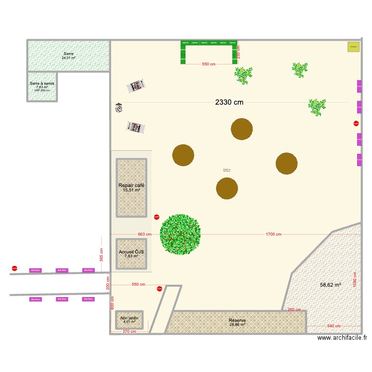 ÔJS. Plan de 8 pièces et 758 m2