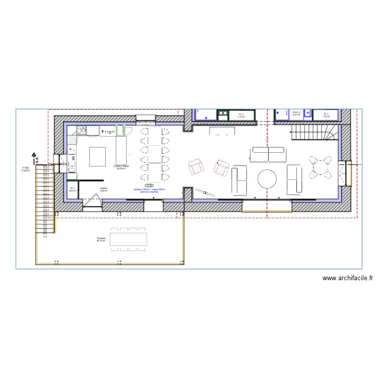 zone jour v2. Plan de 0 pièce et 0 m2