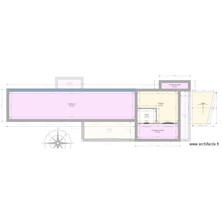 ML24013645 BELLINO. Plan de 18 pièces et 204 m2