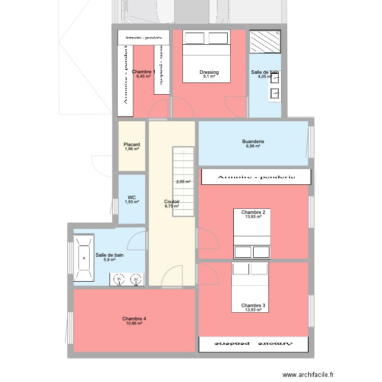 nangy by ad. Plan de 17 pièces et 190 m2