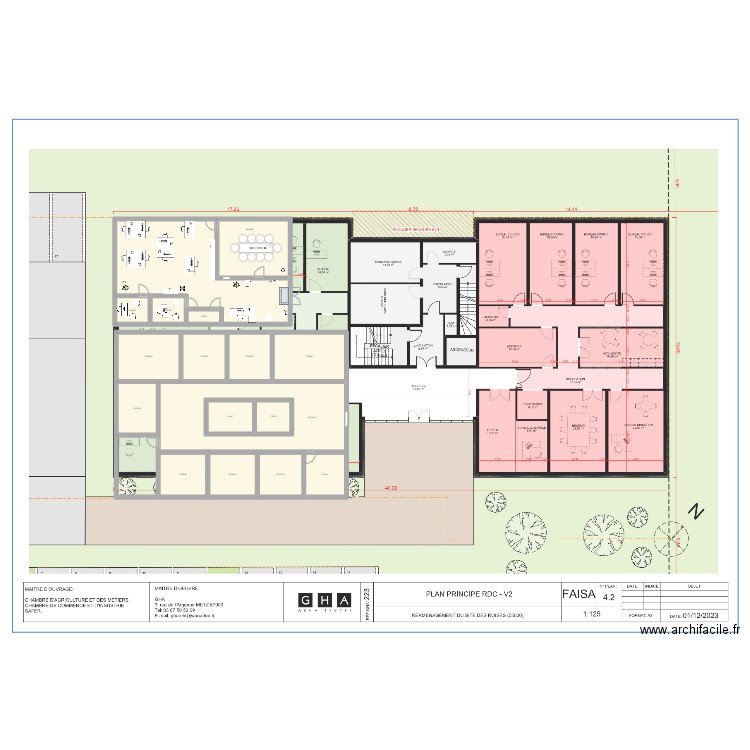 Barv2024. Plan de 17 pièces et 342 m2