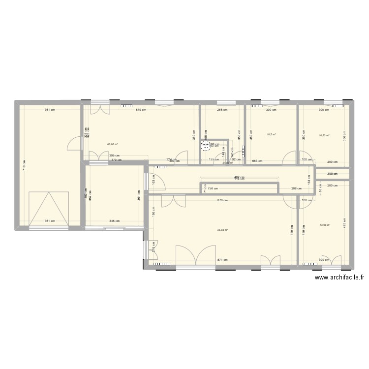 st medard en jalles. Plan de 7 pièces et 157 m2