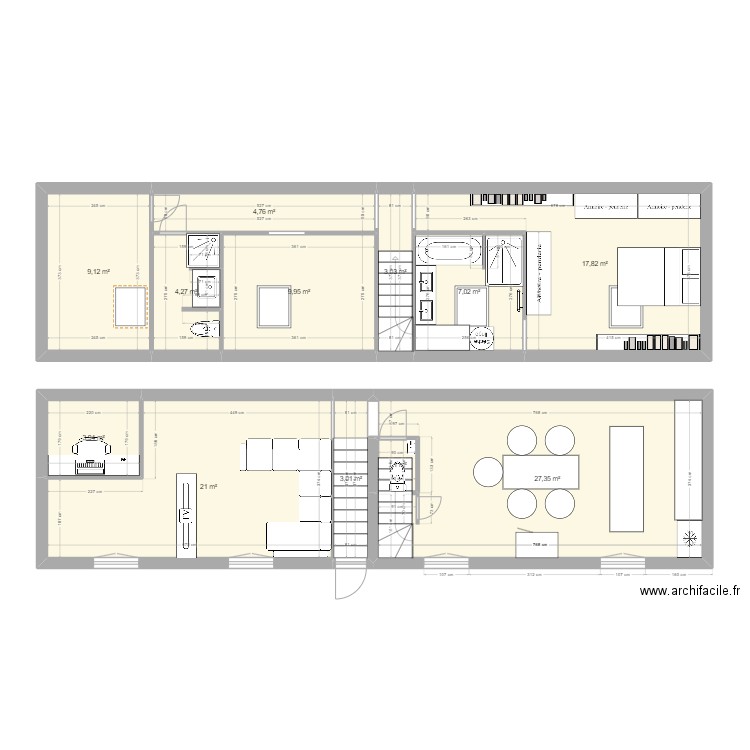 future appart esc milieu 3. Plan de 12 pièces et 112 m2