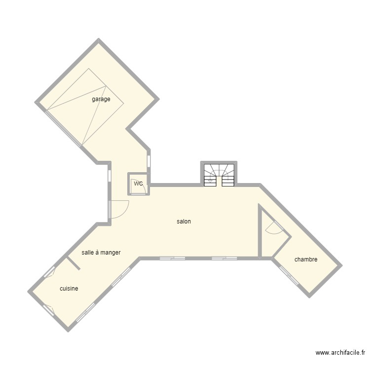 50328. Plan de 3 pièces et 32 m2