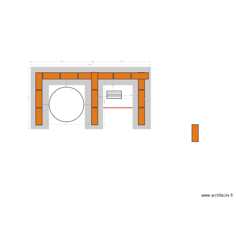 bbq. Plan de 0 pièce et 0 m2